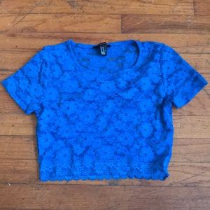 Blue crop top!